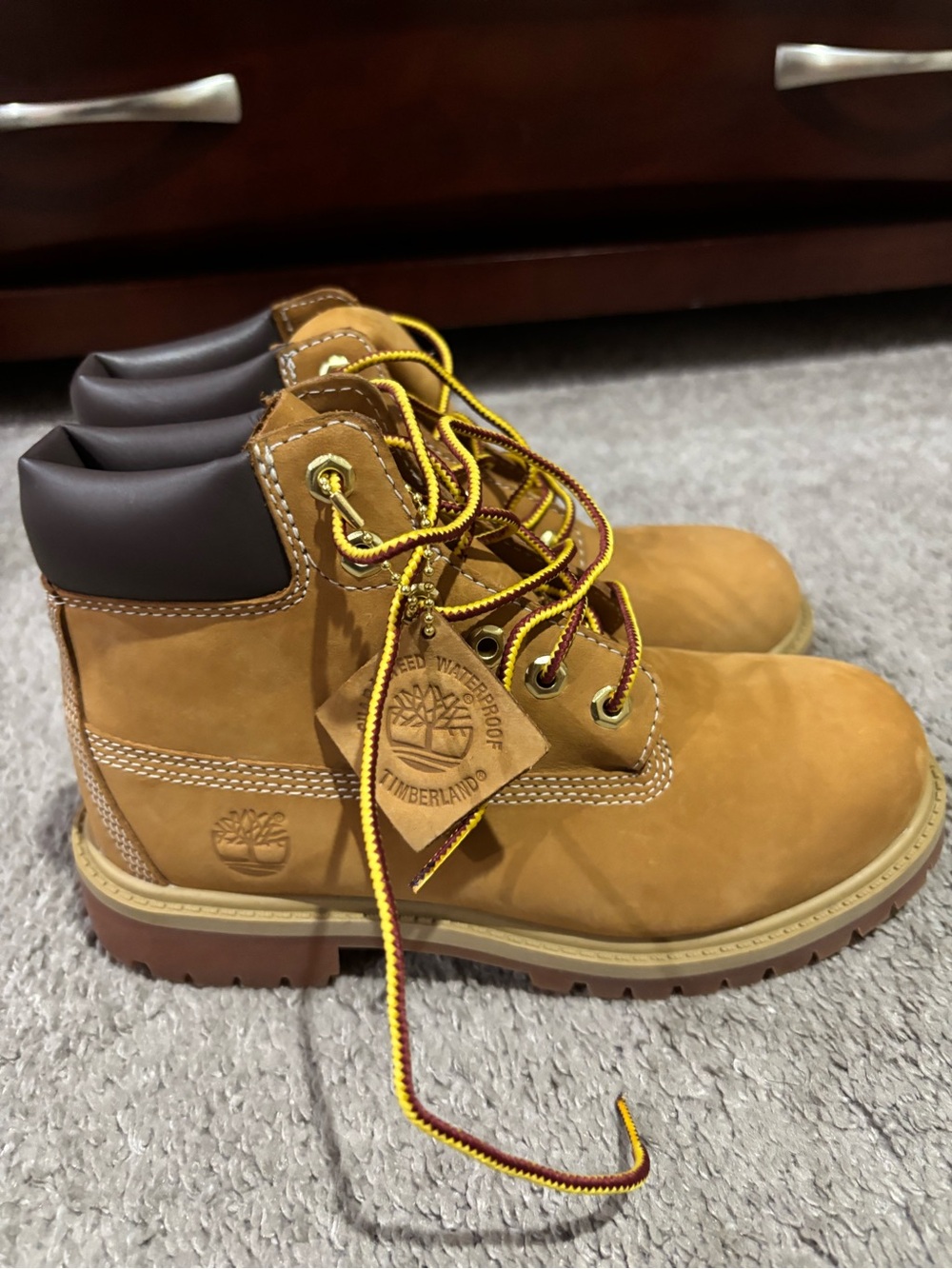 Timberland Kids Wheat Lace-Up Work Boots
